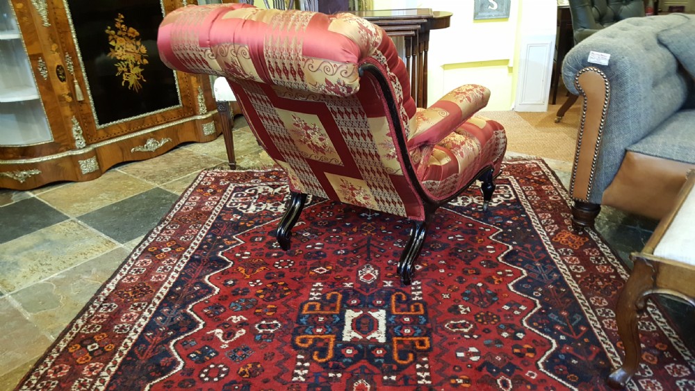 Napolean III Ebonised Reclining Armchair View VIII