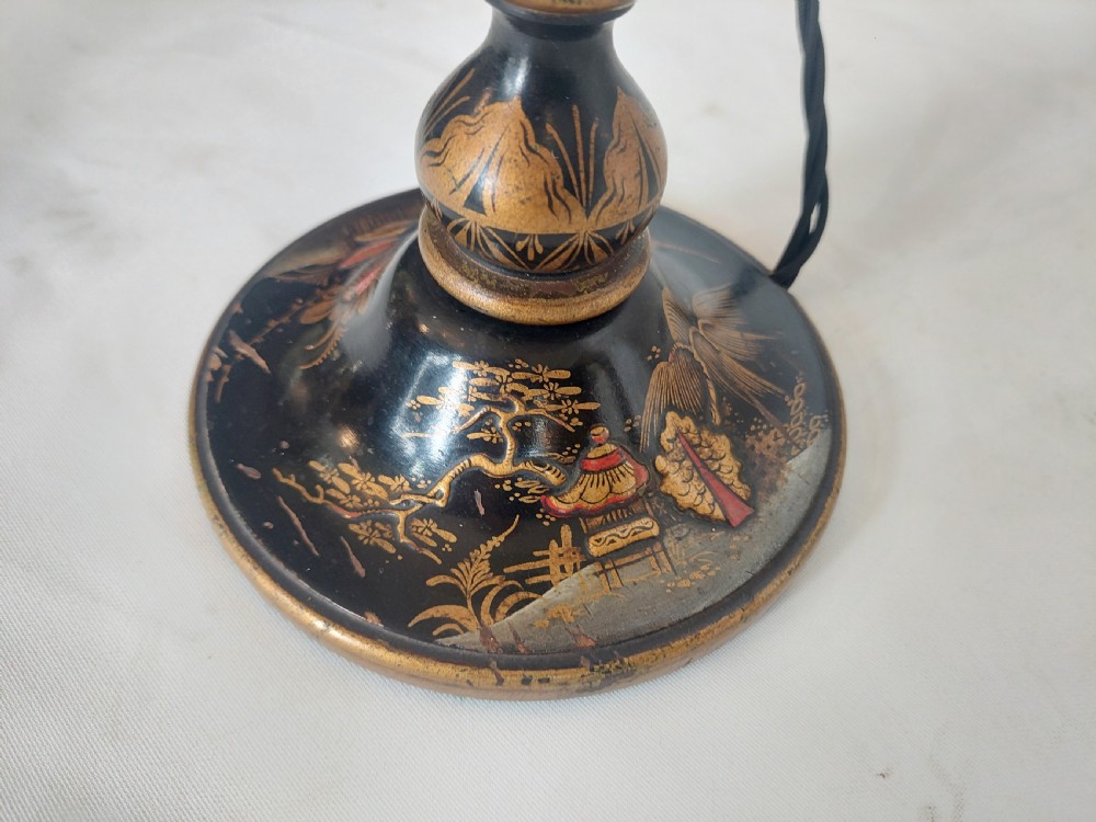 Pair of 1920's Chinoiserie Table Lamps View IV
