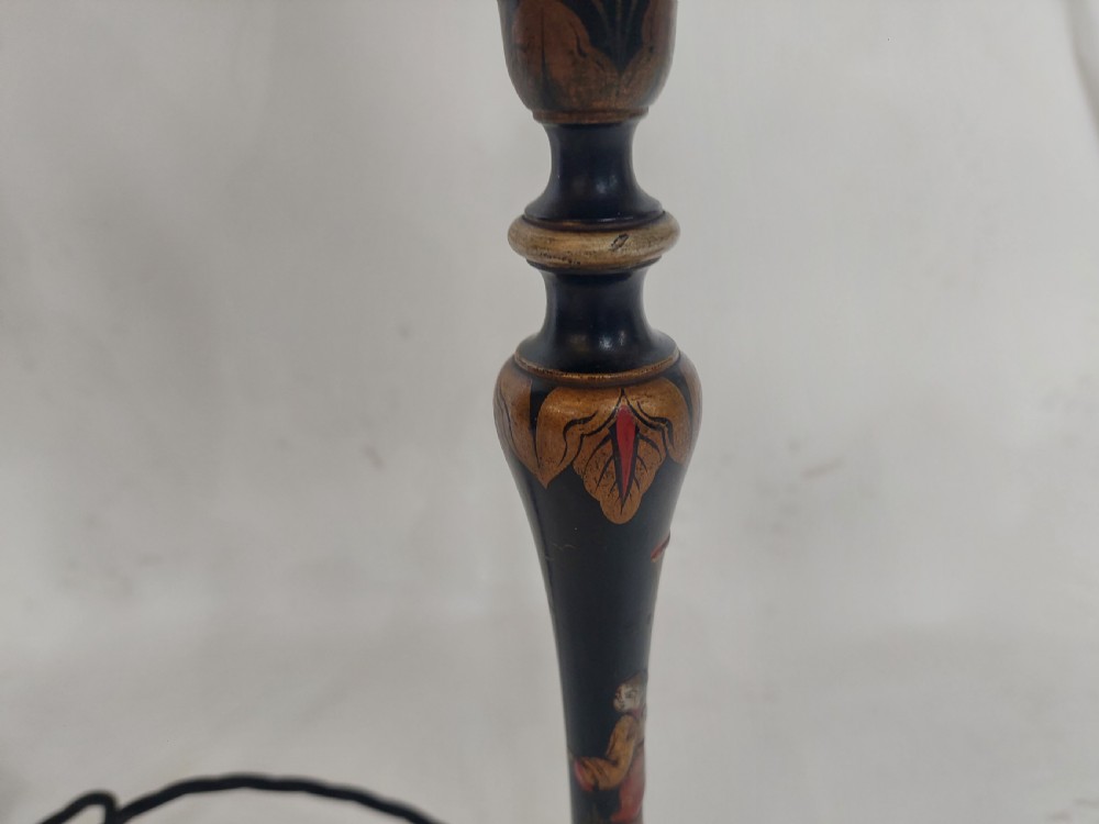 Pair of 1920's Chinoiserie Table Lamps View V