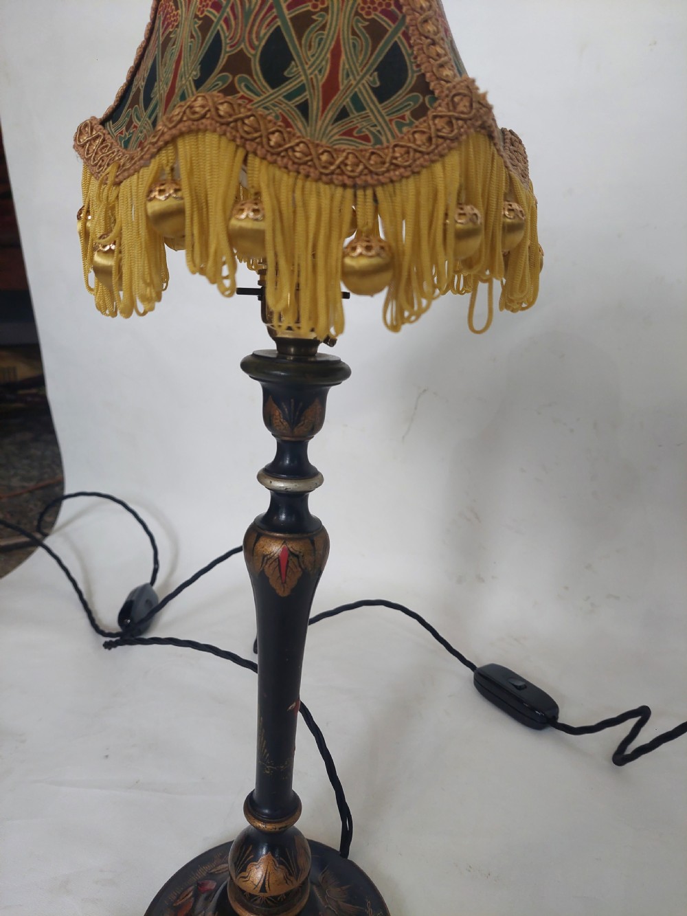 Pair of 1920's Chinoiserie Table Lamps View VII