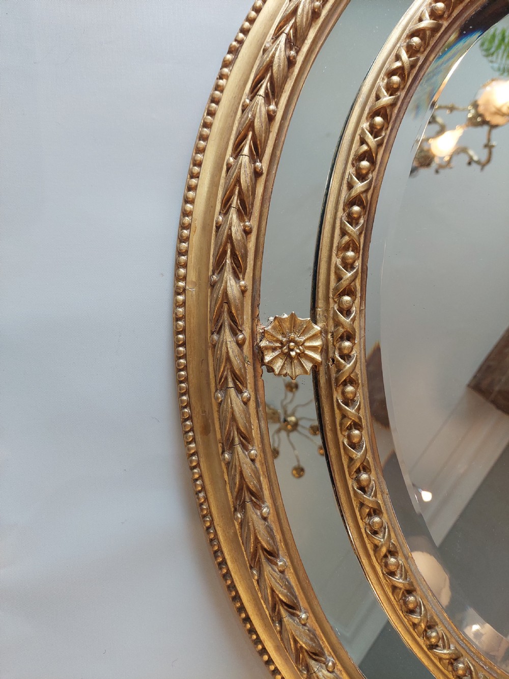 19th Century Giltwood Mirror View II