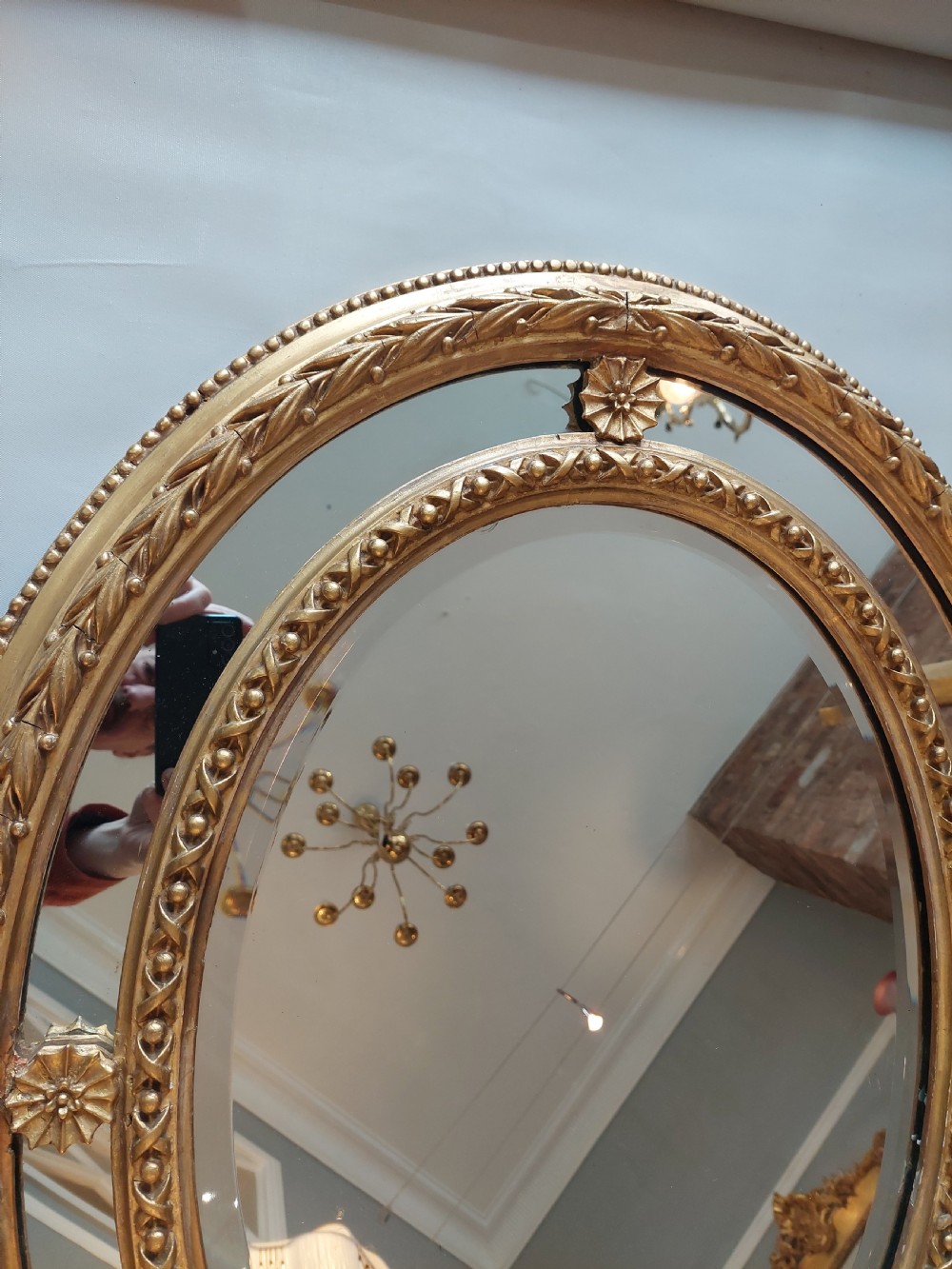 19th Century Giltwood Mirror View III