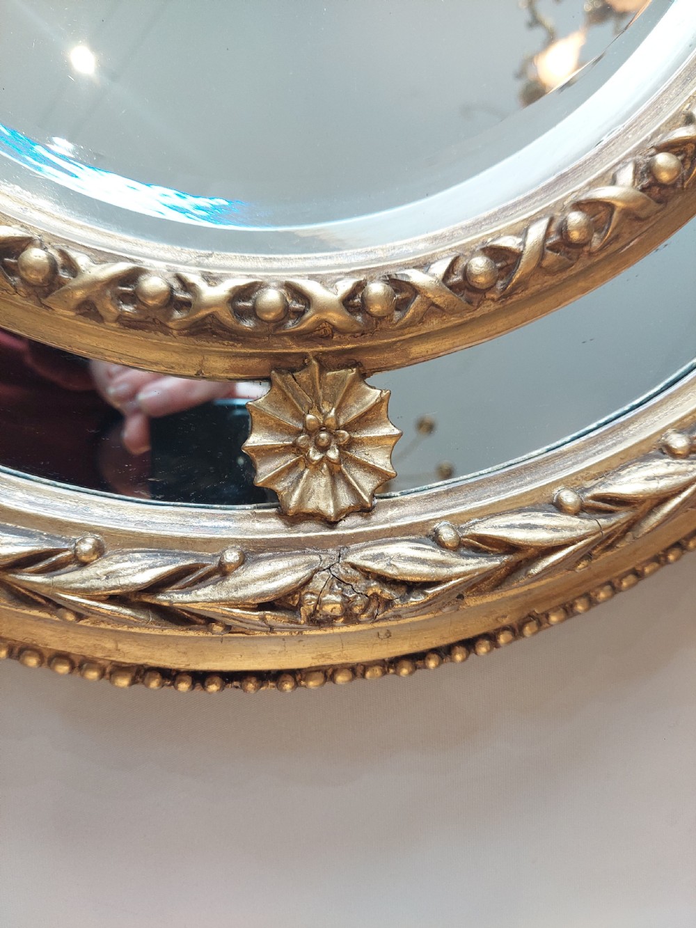19th Century Giltwood Mirror View IV