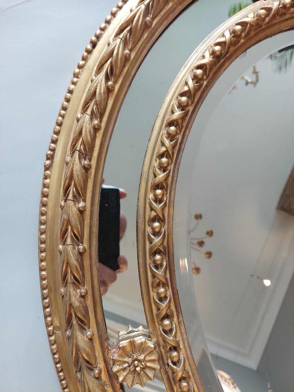 19th Century Giltwood Mirror View V
