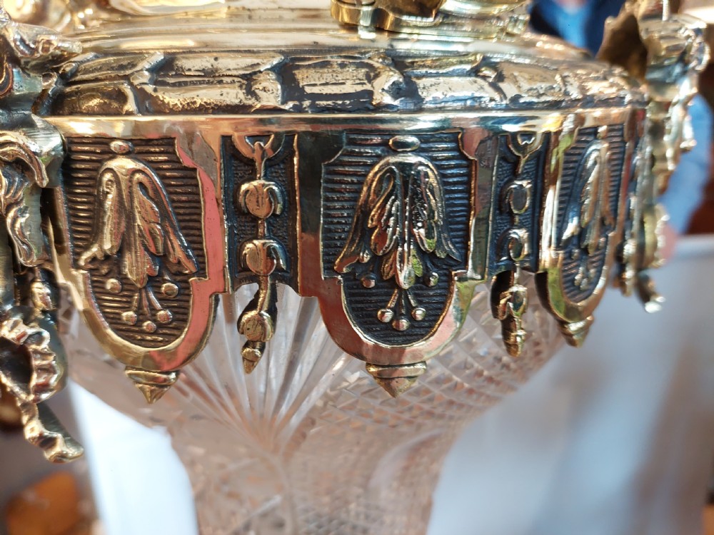 Early 20thC Gilt Bronze Ceiling Fitting of Grand Proportions View XIII