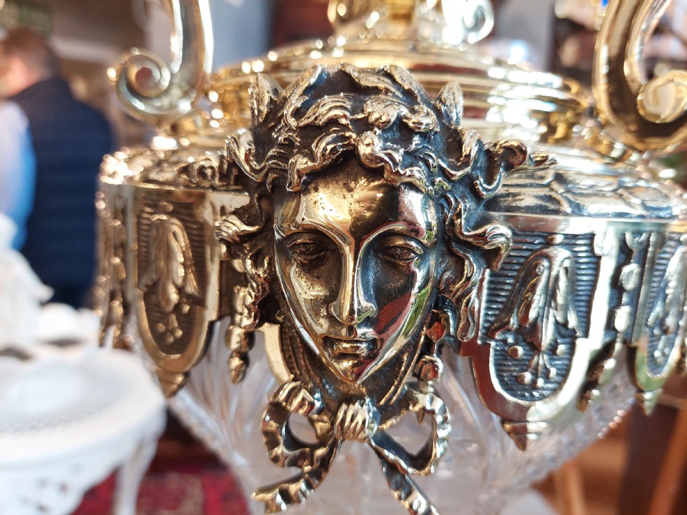 Early 20thC Gilt Bronze Ceiling Fitting of Grand Proportions View XV