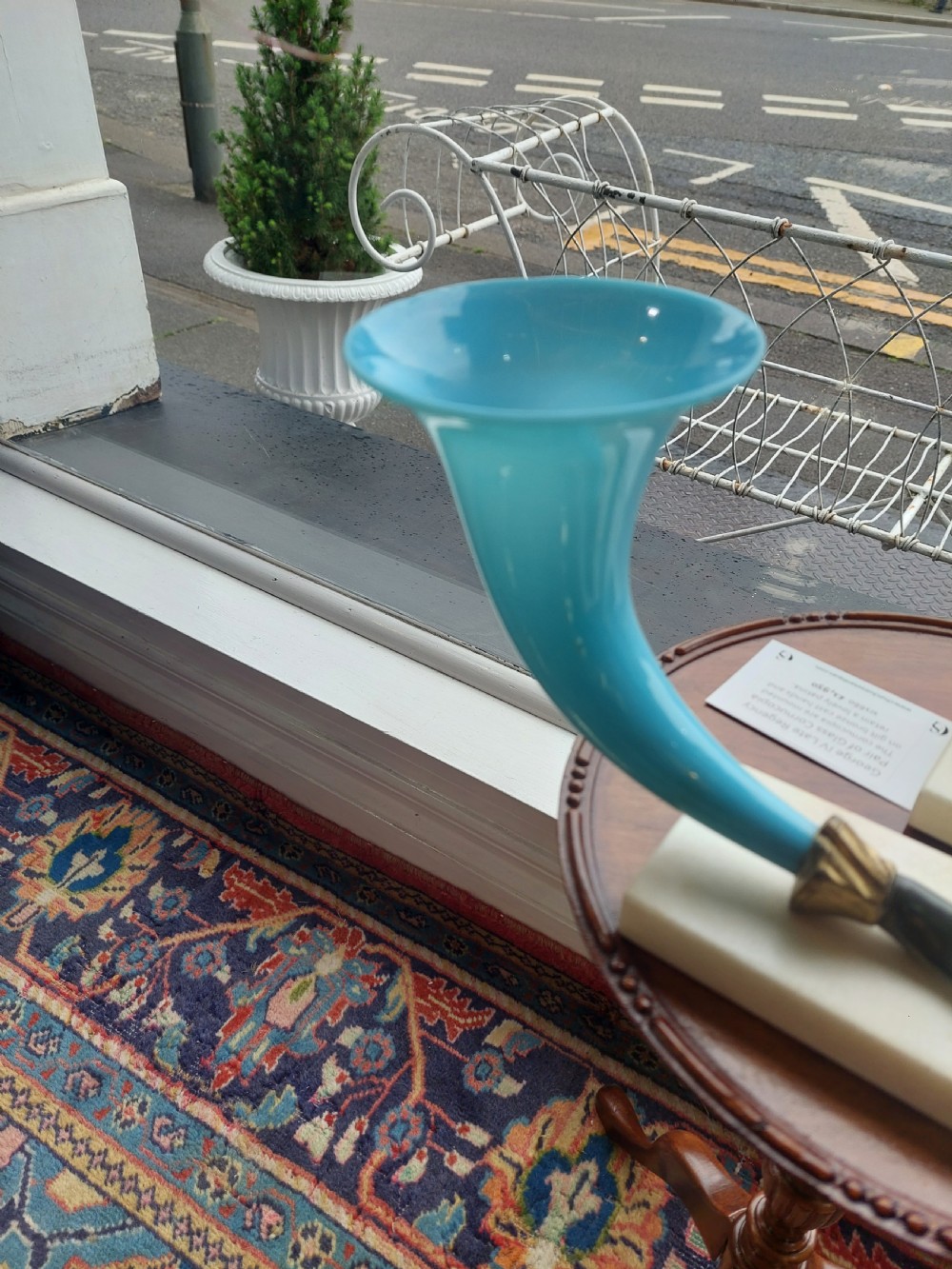 Pair of Regency Glass Cornucopia View III