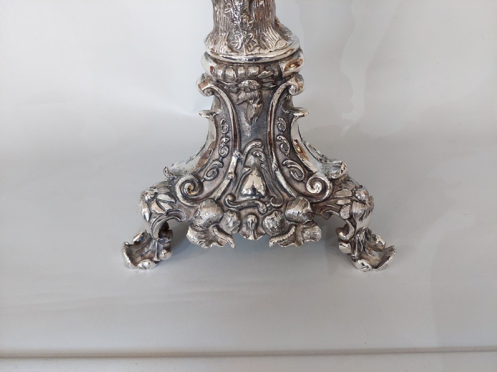 Imposing Late19thC Silver Plated Candelabrum View II