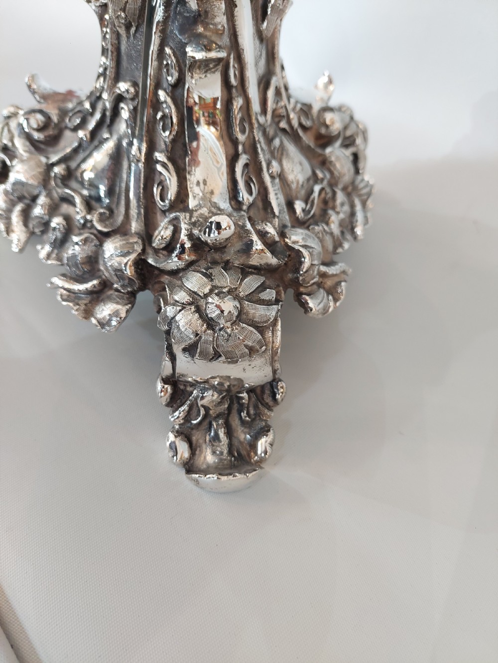 Imposing Late19thC Silver Plated Candelabrum View III