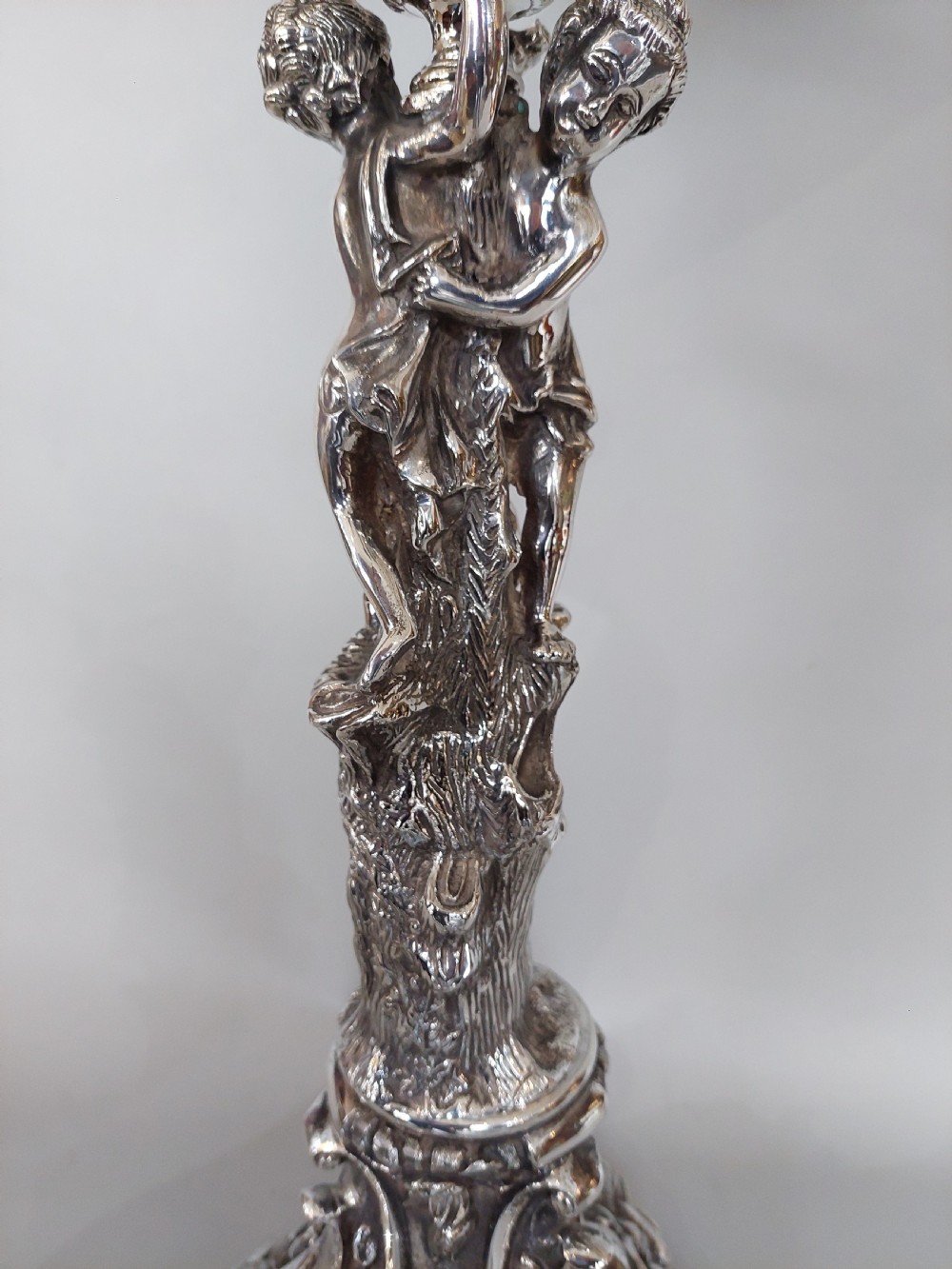 Imposing Late19thC Silver Plated Candelabrum View IV