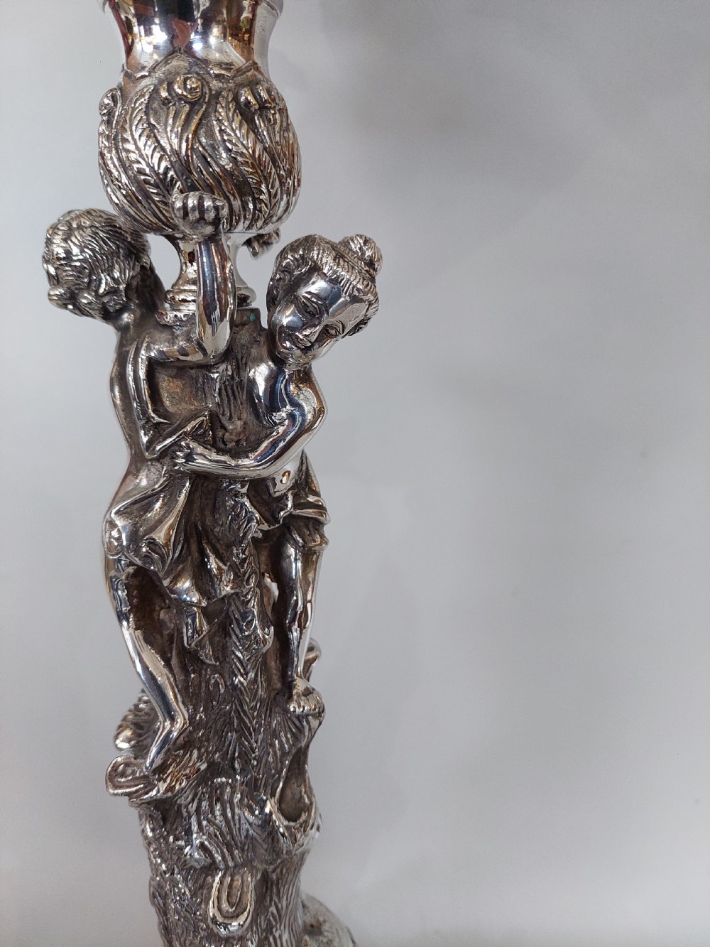 Imposing Late19thC Silver Plated Candelabrum View V