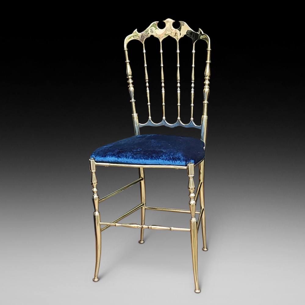 1920's Italian Brass Salon Chair