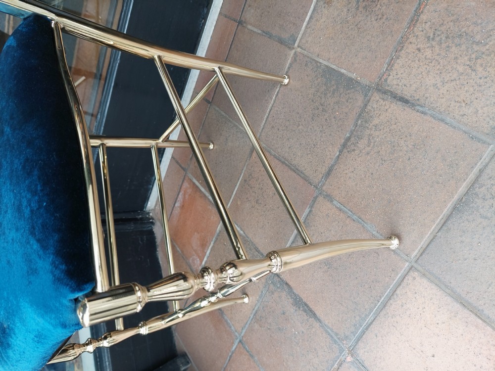 1920's Italian Brass Salon Chair View III