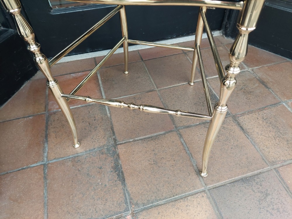 1920's Italian Brass Salon Chair View V