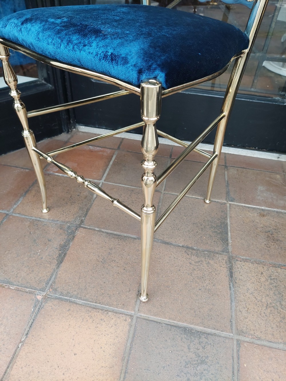 1920's Italian Brass Salon Chair View VII