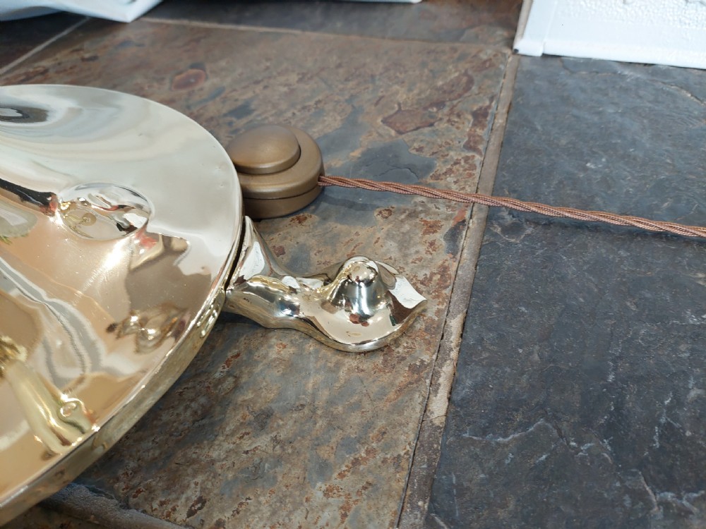 Arts and Crafts Brass Extendable Standard Lamp View V