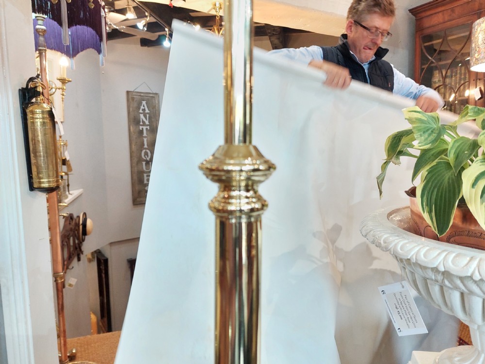 Arts and Crafts Brass Extendable Standard Lamp View VII