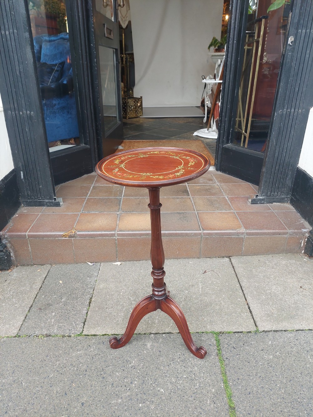 Edwardian Mahogany Painted Wine Table View X
