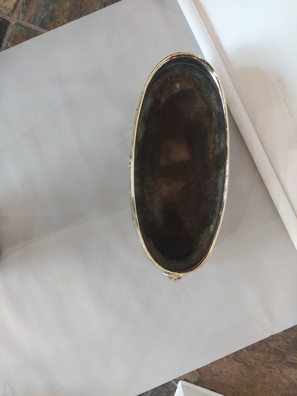 Late 19thC Brass Oval Planter View III