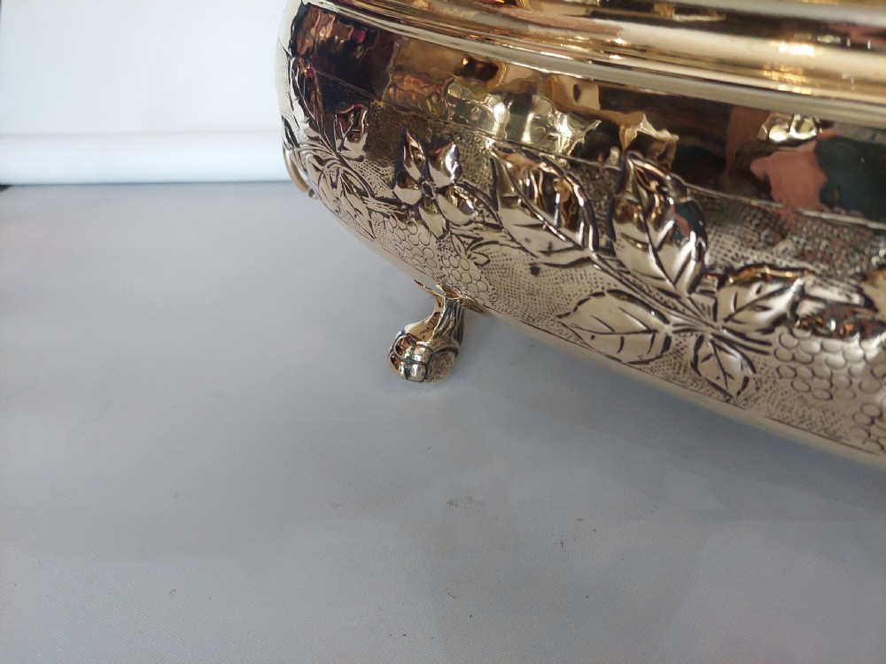 Late 19thC Brass Oval Planter View VII