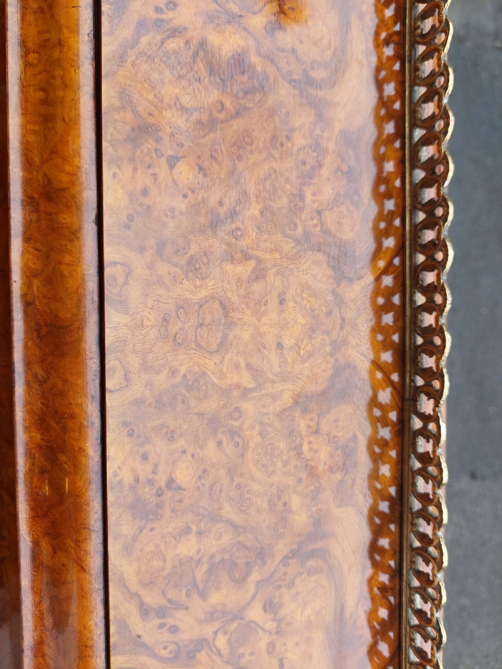 Victorian Burr Walnut Piano Top Pop Up Davenport View XVI