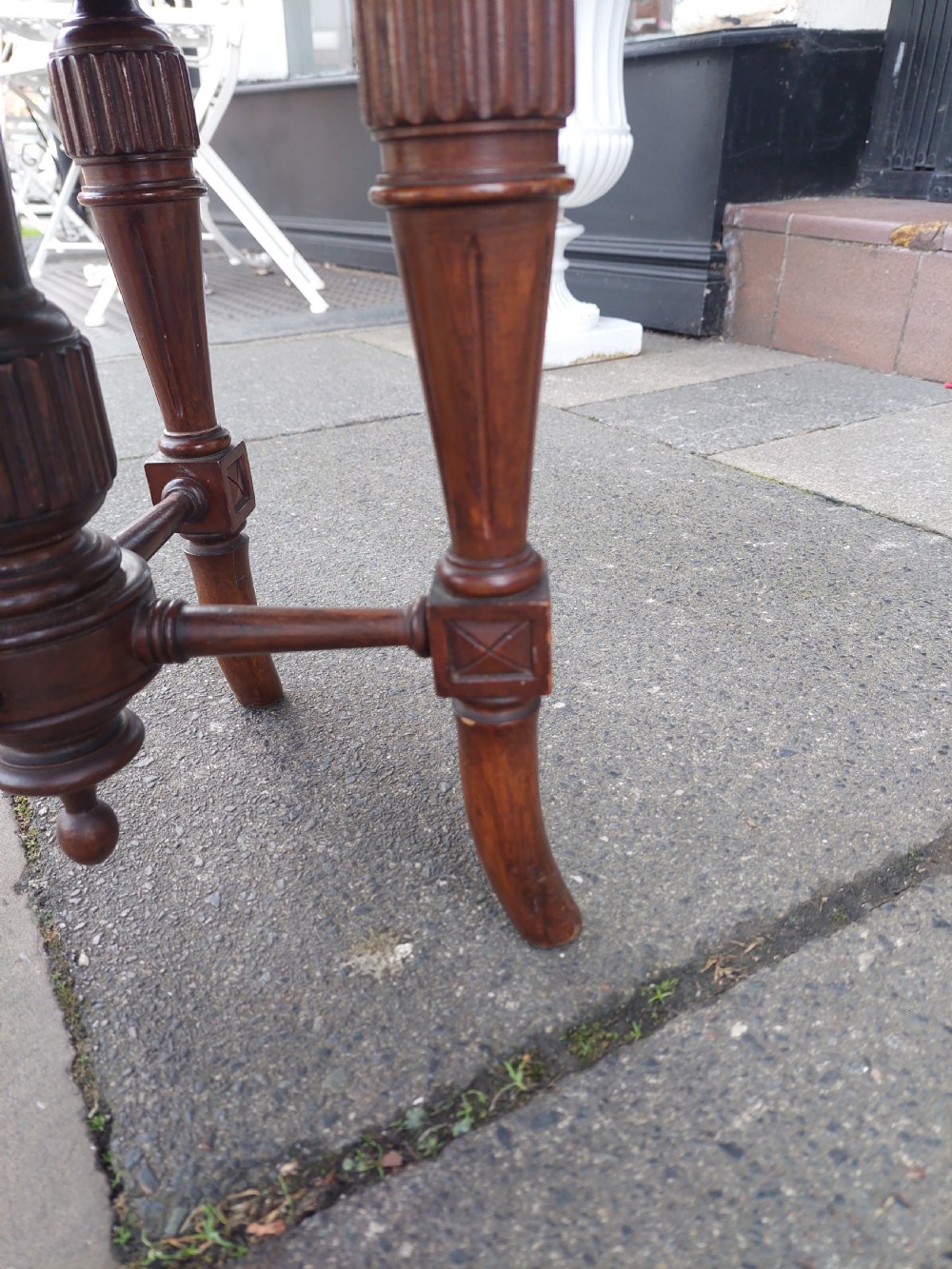 Victorian Walnut Adjustable Stool View VIII