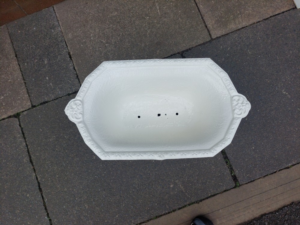 Early 20thC French Cast Iron Windowsill Planter View VI