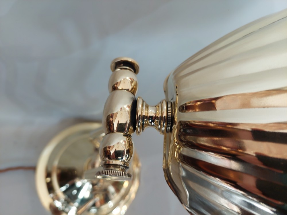 Art Deco Brass Clerk's Desk Lamp  View IV