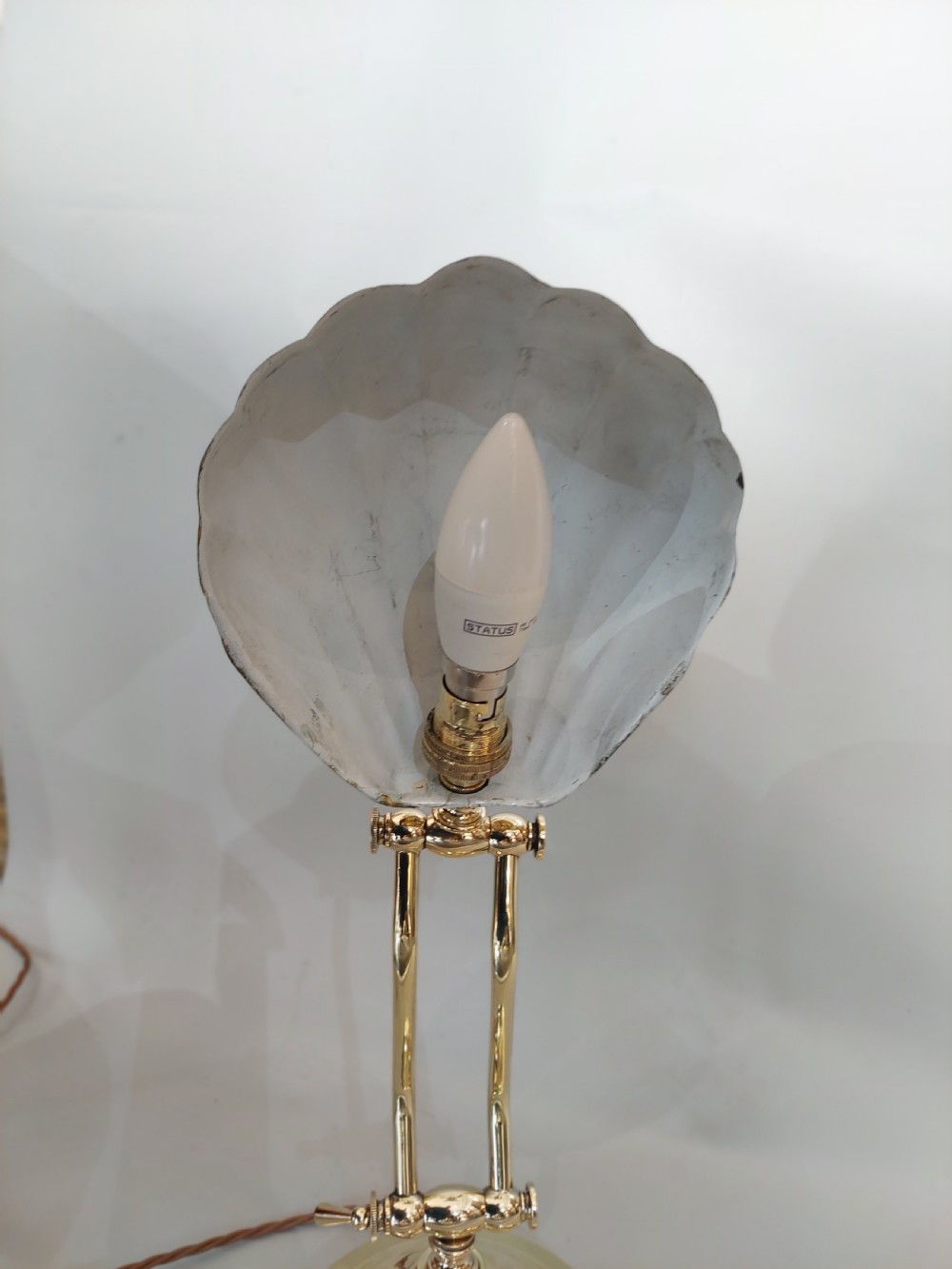 Art Deco Brass Clerk's Desk Lamp  View VI