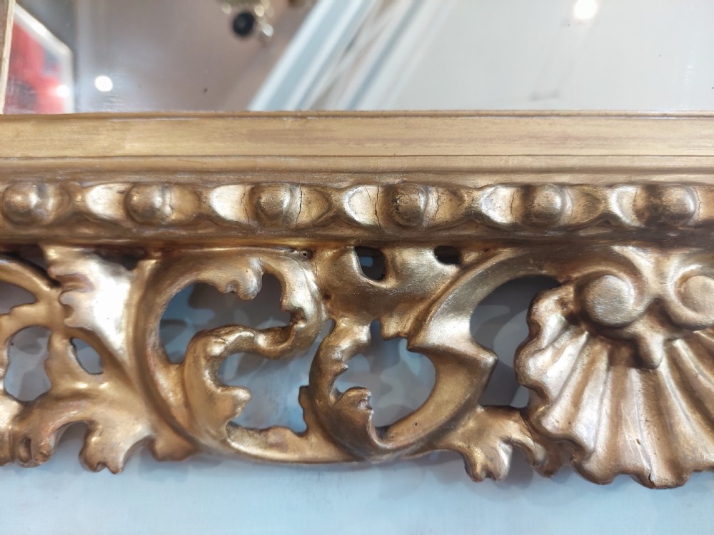 Victorian Florentine Style Giltwood Wall Mirror View IV