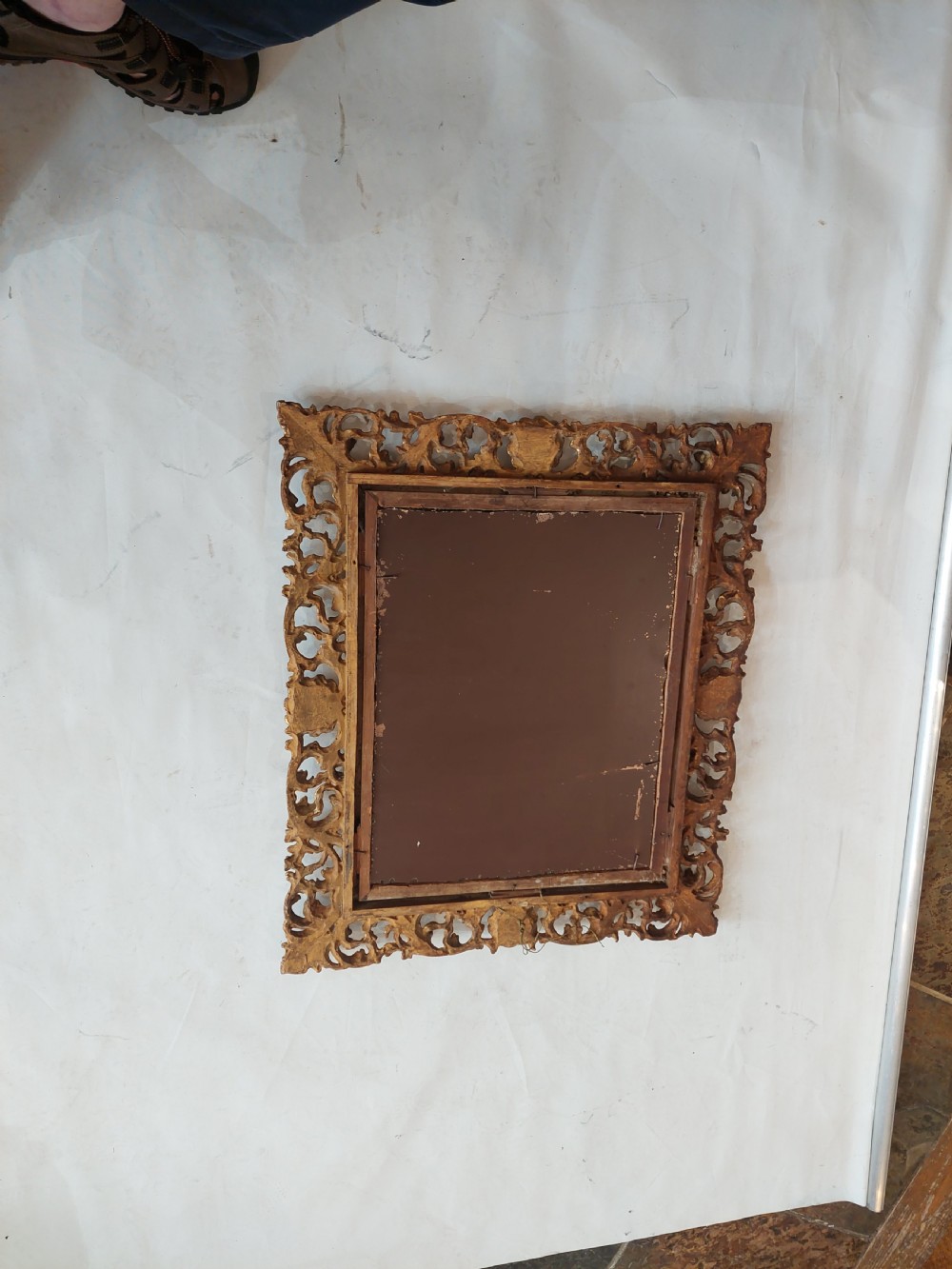 Victorian Florentine Style Giltwood Wall Mirror View VI