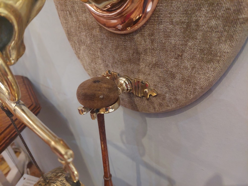 Early 20thC Brass Wall Mounted Dinner Gong View V