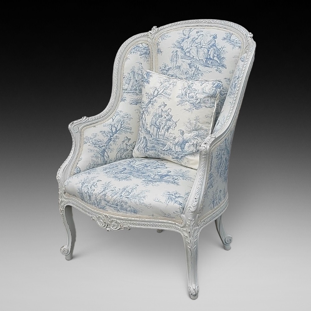 Late 19thC Painted French Salon Chair