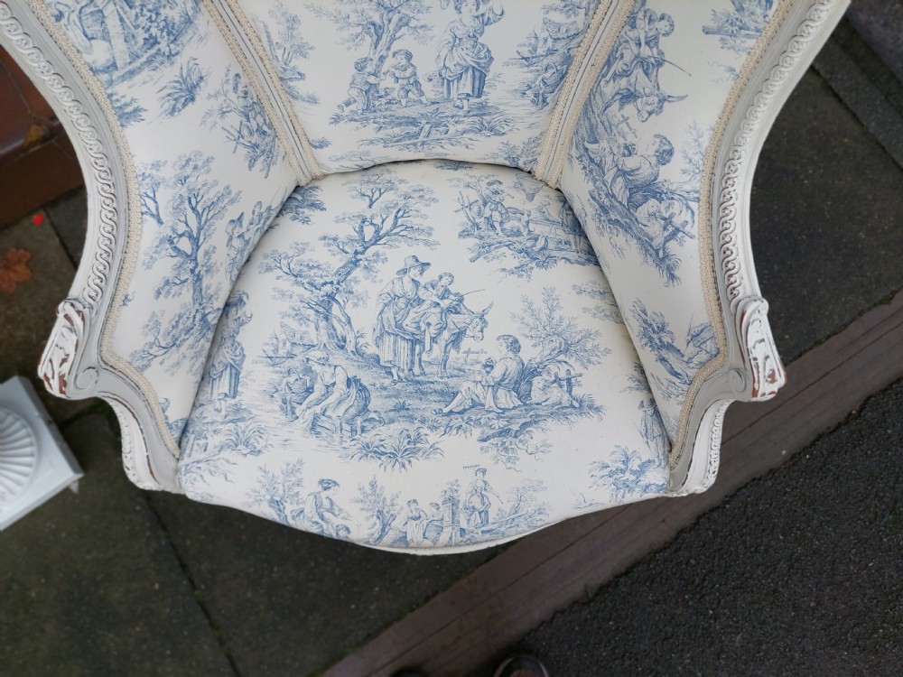 Late 19thC Painted French Salon Chair View III