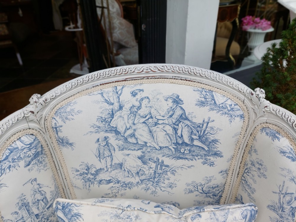 Late 19thC Painted French Salon Chair View IV