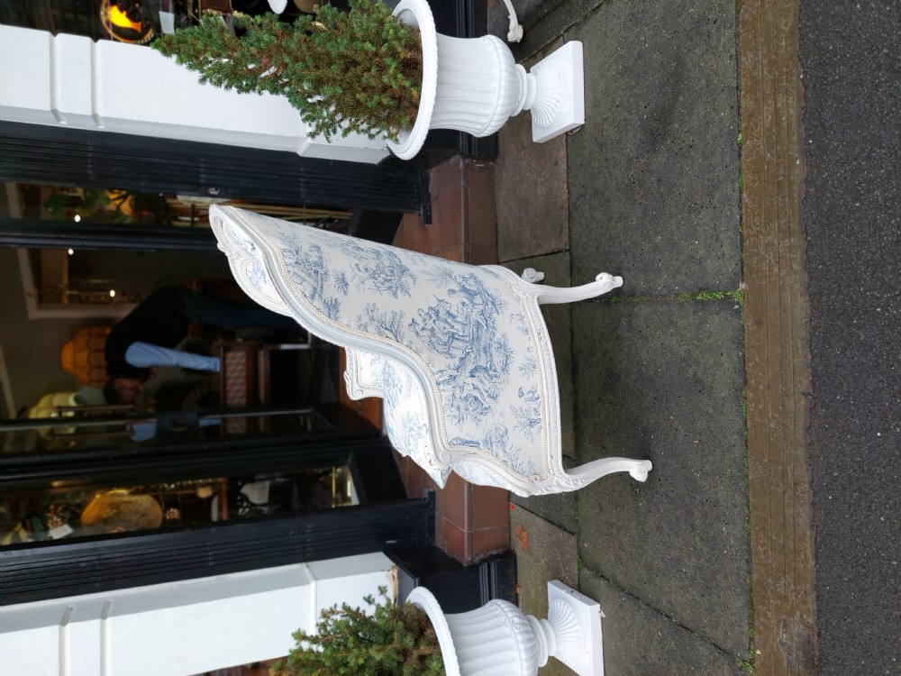 Late 19thC Painted French Salon Chair View VIII