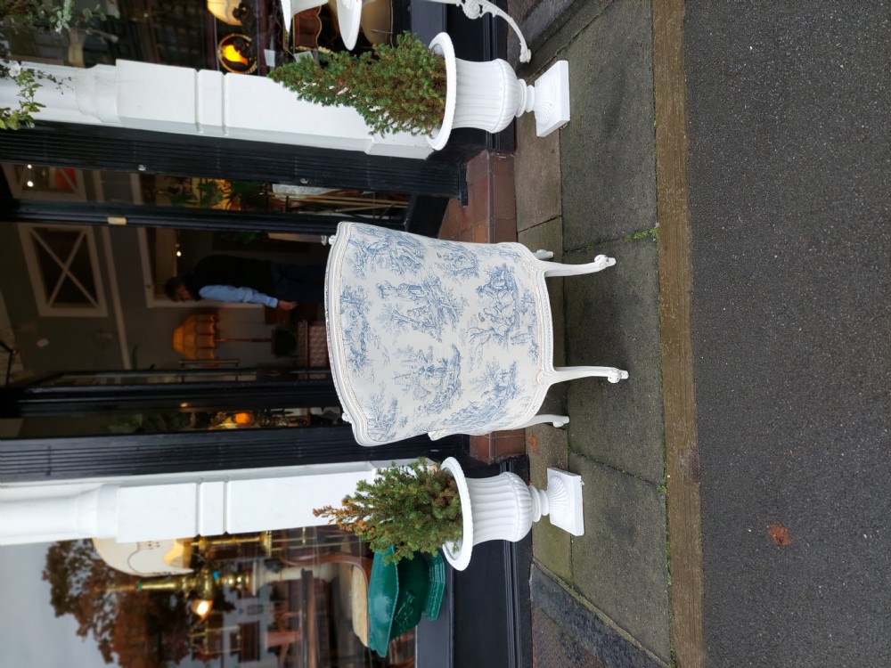 Late 19thC Painted French Salon Chair View IX