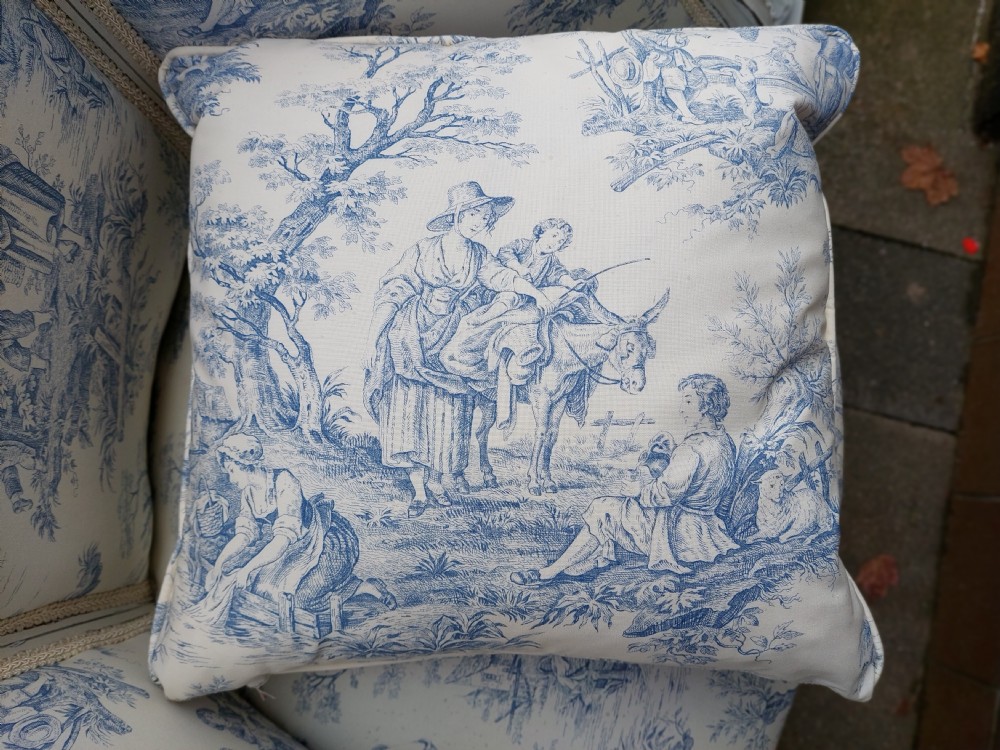 Late 19thC Painted French Salon Chair View X