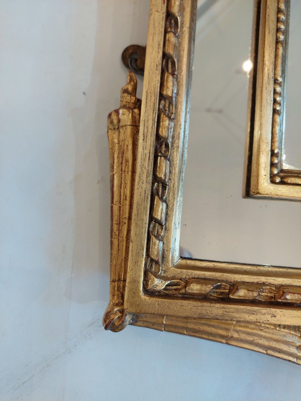 Early 20th Century Rectangular Gilt Wood Mirror  View VI
