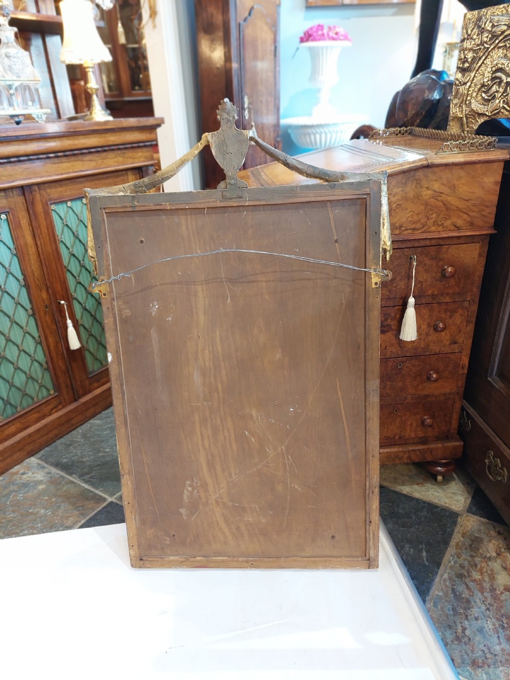 Early 20th Century Rectangular Gilt Wood Mirror  View VII