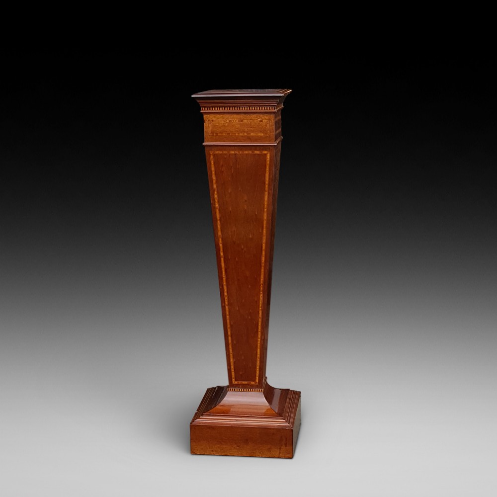 Edwardian Sheraton Style Mahogany Pedestal