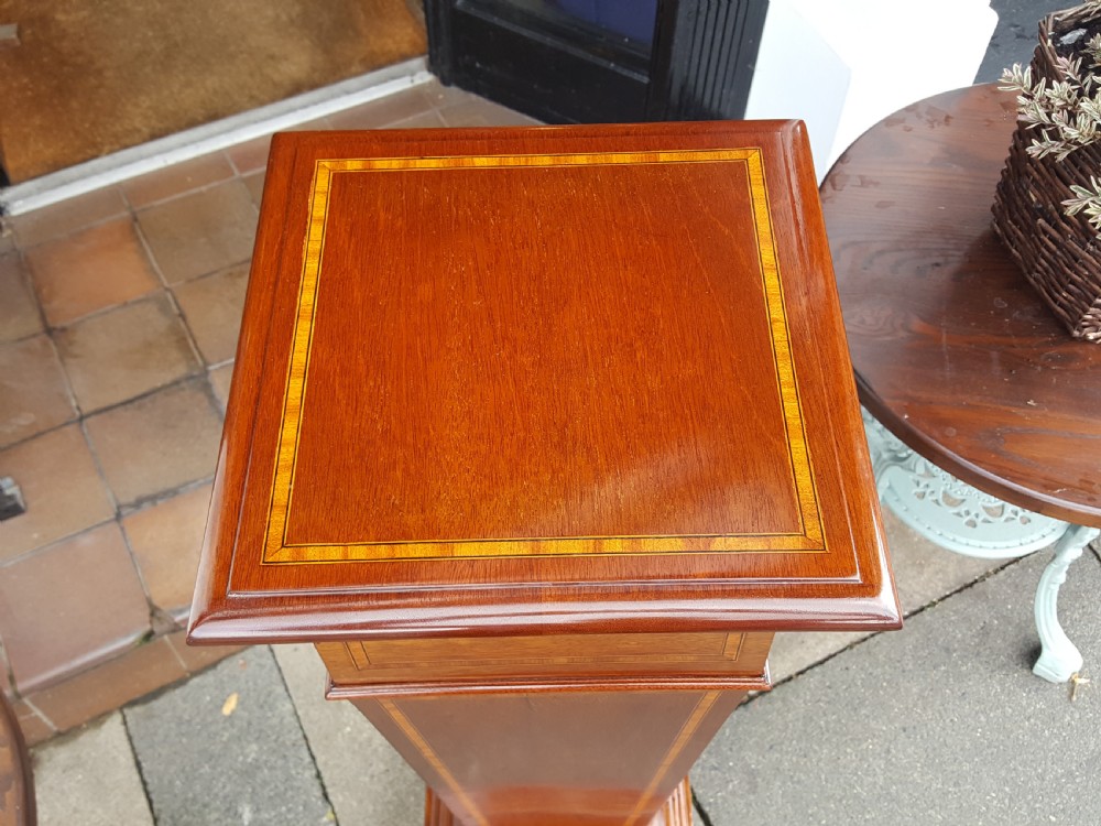 Edwardian Sheraton Style Mahogany Pedestal View II