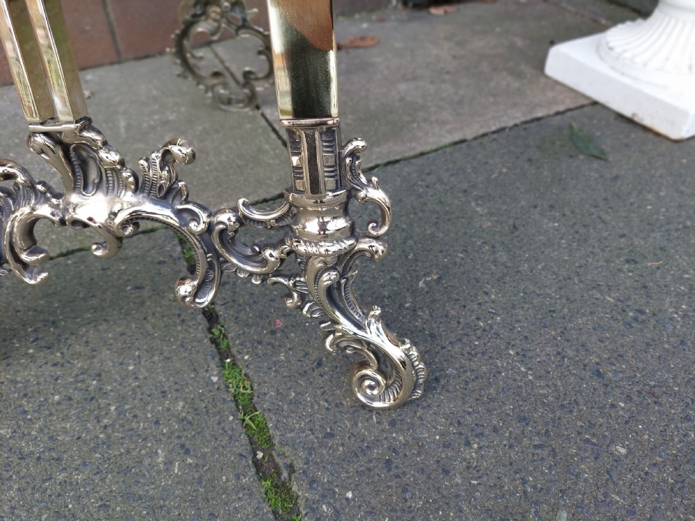 Late 19thC Brass Easel in the French 18thC Style View VII