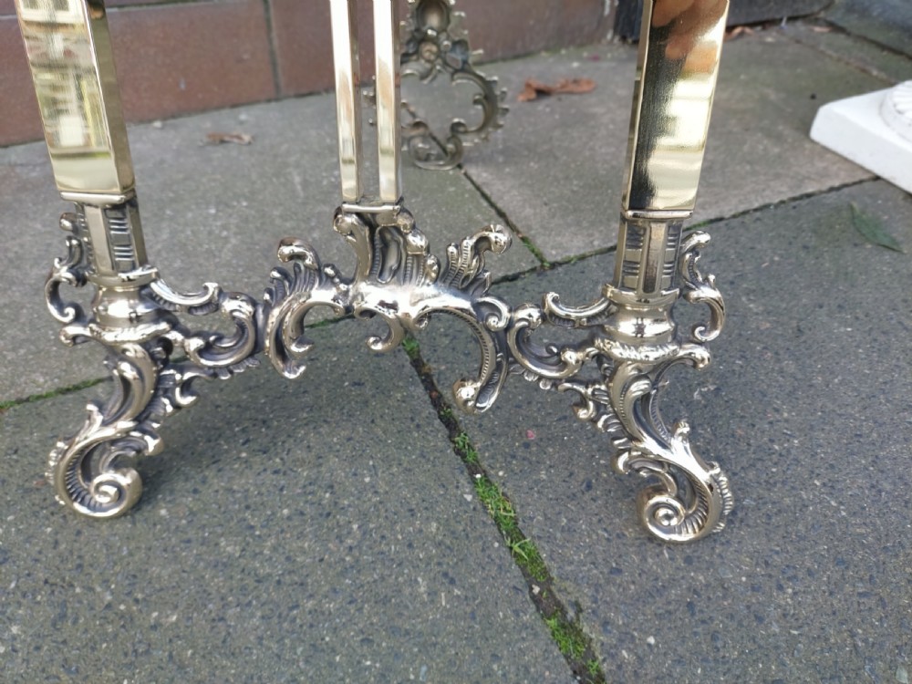 Late 19thC Brass Easel in the French 18thC Style View VIII