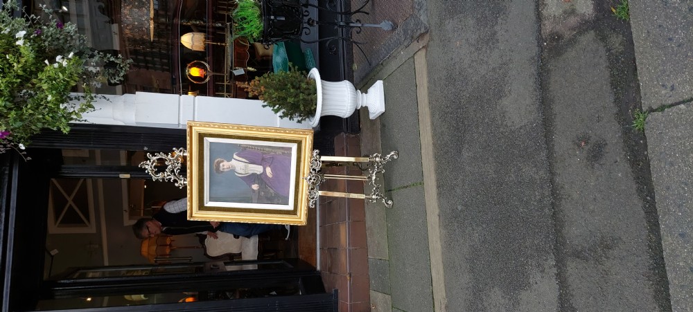 Late 19thC Brass Easel in the French 18thC Style View XIII