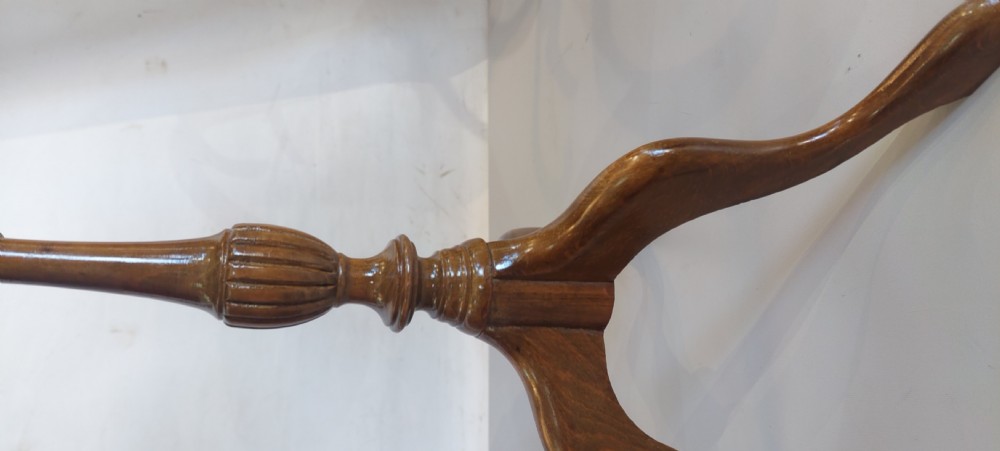 Walnut and Burr Walnut Veneered Lamp Table  View II