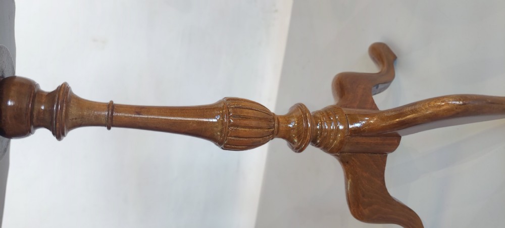 Walnut and Burr Walnut Veneered Lamp Table  View IV