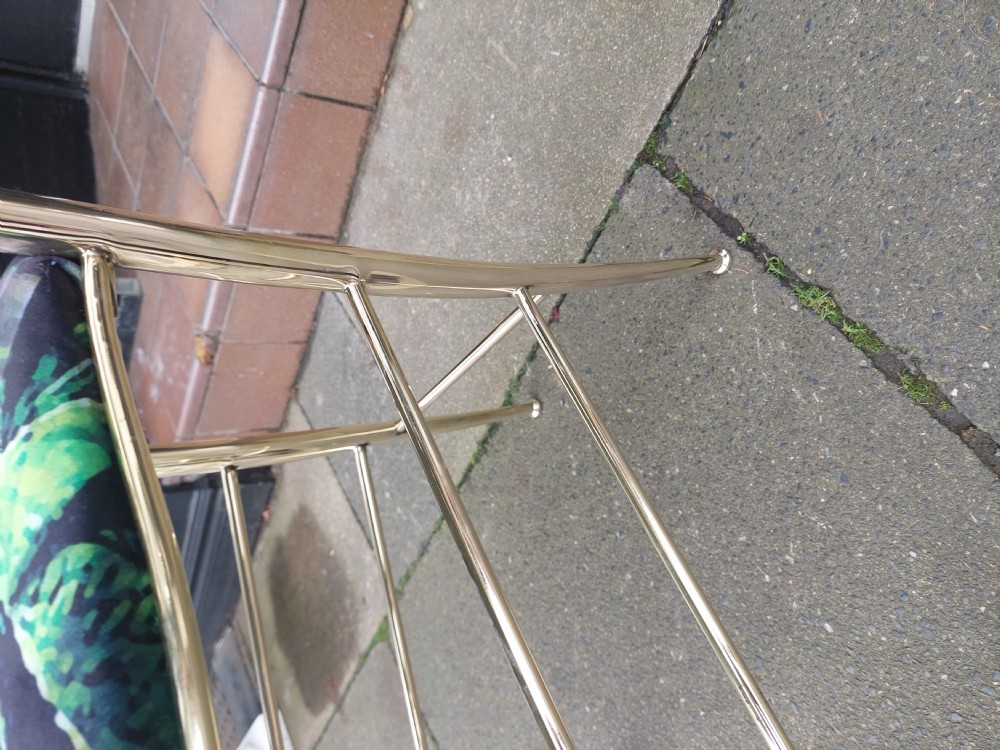 1920's Italian Brass Salon Chair View II