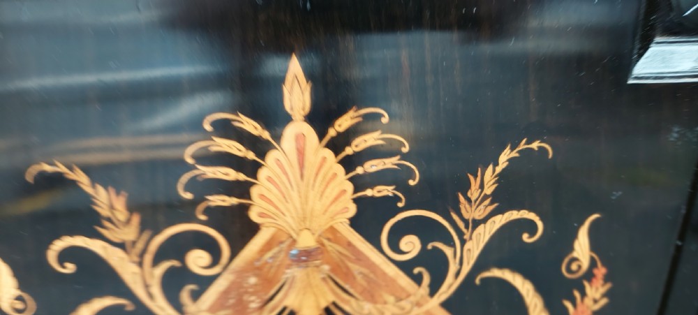 Pair of Continental Ebonised and  Inlaid Pier Cabinets View VIII