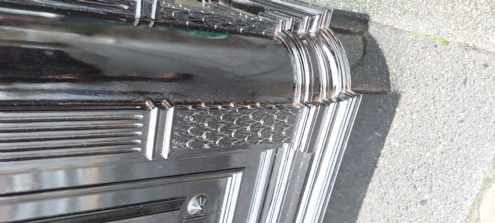 Pair of Continental Ebonised and  Inlaid Pier Cabinets View X